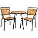 Tavolino Cleveland-marrone-legno-70x70x74 Cm - Foto miniatura 3