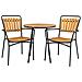 Tavolino Cleveland-marrone-legno-70x70x74 Cm - Foto miniatura 4