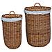 Cesto per Lavanderia 2 pcs Marrone Rattan Kubu - Foto miniatura 1