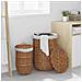 Cesto per Lavanderia 2 pcs Marrone Rattan Kubu - Foto miniatura 3