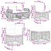 Set Divano da Giardino 7 pcs Grigio e Grigio Scuro polyrattan - Foto miniatura 8