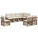 Set Divano da Giardino 8 pcs Beige polyrattan - Foto miniatura 1