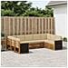 Set divano sezionale con cuscino 7 pcs Naturale - Foto miniatura 2