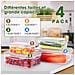 Contenitori alimentari MB-04-4PCS. 4 contenitori con coperchi - Foto miniatura 3