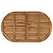 Piano del tavolo Ovale Legno di teak solido Naturale - Foto miniatura 5