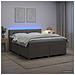 Letto box spring con materasso Tortora 140 x 200 cm Tessuto - Foto miniatura 2