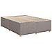 Letto box spring con materasso Tortora 140 x 200 cm Tessuto - Foto miniatura 6