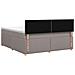 Letto box spring con materasso Tortora 140 x 200 cm Tessuto - Foto miniatura 9
