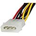 Splitter cavo di alimentazione Y LP4 a 2 SATA Latching ad angolare destro 30 cm- Molex 4 Pin a Dual SATA - Foto miniatura 3