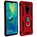 Cover Huawei Mate 20 Bi-materia Rigida Morbida Anello Magnetico Stand Rosso - Foto miniatura 1