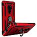 Cover Huawei Mate 20 Bi-materia Rigida Morbida Anello Magnetico Stand Rosso - Foto miniatura 4