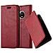 Custodia Compatibile Con Motorola Moto G5 Plus In Rosso Mela - Coperchio Protettiva Con Chiusura Magnetica, Funzione Stand E Tasca Per Le Carte - Foto miniatura 1