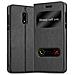 Custodia Compatibile Con Nokia 6 2017 In Nero Cometa - Coperchio Protettivo Con Chiusura Magnetica, Funzione Stand E 2 Finestre Di Visualizzazione - Foto miniatura 4