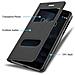 Custodia Compatibile Con Nokia 6 2017 In Nero Cometa - Coperchio Protettivo Con Chiusura Magnetica, Funzione Stand E 2 Finestre Di Visualizzazione - Foto miniatura 9