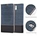 Custodia Compatibile Con Samsung Galaxy Note 3 In Blu Scuro Nero - Coperchio Protettiva Con Chiusura Magnetica, Funzione Stand E Tasca Per Le Carte - Foto miniatura 2