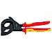 Cesoia Una Cremagliera (sistema A Cricchetto) Per Cavo A Nastro Dacciaio (cavo Swa) Isolamento 1000v (315 Mm) 95 36 315 A - Foto miniatura 1