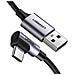 Usb C Cavo 3a 90 Gradi Tipo C Cavo Di Ricarica Rapida Per Nintendo Switch Samsung Note10 S20 S10 A80 Huawei P30 Moto G7 Xiaomi Redmi Nota 87 Nokia 7.1 Sony Xa2 Umidigi F1 Ecc (2m)  - Foto miniatura 1