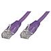 0.3m Cat6 RJ-45, Cat6, U / UTP (UTP), RJ-45, RJ-45, Maschio / maschio, Porpora - Foto miniatura 1