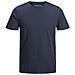 T-shirt A Maniche Corte In Cotone Biologico Blu Navy Uomo - Foto miniatura 1