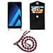 Catena Di Telefoni Cellulari Compatibile Con Samsung Galaxy A5 2017 In Arancio Blu Bianco - Coperchio Protettivo In Silicone Con Anelli D'argento, Cinturino In Corda E Custodia Staccabile - Foto miniatura 7