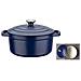 Blue Magic - Pentola - Ø 20 Cm - Ghisa - Blu - Tutte Le Fonti Di Calore Inclusa L'induzione - Foto miniatura 1