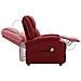 Poltrona Elettrica Massaggiante Rosso Vino In Tessuto - Foto miniatura 7