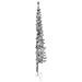 Albero Natale Artificiale Sottile A Metà Supporto Argento 180cm - Foto miniatura 2