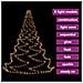 Albero Da Parete Con Gancio Metallico 720 Led Bianco Caldo 5 M - Foto miniatura 5