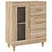 Credenza Rovere Sonoma 69,5x34x90 Cm In Legno Multistrato - Foto miniatura 2