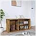 Scarpiera Rovere Fumo 100x35x45 Cm In Legno Multistrato - Foto miniatura 1