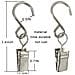 Clip Per Tende Con Ganci A S, Confezione Da 20 Silver - Foto miniatura 3