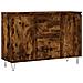 Credenza Rovere Fumo 104x35x70 Cm In Legno Multistrato - Foto miniatura 2