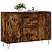 Credenza Rovere Fumo 104x35x70 Cm In Legno Multistrato - Foto miniatura 3