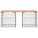 Panca da Giardino Design Gabbione 103x44x42 cm Massello Douglas - Foto miniatura 3
