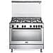 Cucina Gas PGVX 96 ED2 5 Fuochi a Gas Forno Gas Ventilato Dimensioni 91 x 90 cm Colore Acciaio Inossidabile Serie Design - Foto miniatura 1