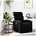 Poltrona Reclinabile Nera In Similpelle - Foto miniatura 1