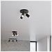 Lampada A Soffitto Ring 3p Nero Sl. 1016 - Moderno Lampade Da Soffitto Nero 18x20x20 Cm - Foto miniatura 1