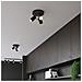 Lampada A Soffitto Ring 3p Nero Sl. 1016 - Moderno Lampade Da Soffitto Nero 18x20x20 Cm - Foto miniatura 6