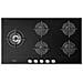 Piano Cottura NSL 590D NCM a Gas 5 Fuochi Gas Colore Nero - Foto miniatura 1