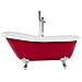 Vasca Da Bagno Freestanding Cayman 170 X 76 Cm Rosso - Foto miniatura 6