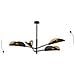 Lampada A Soffitto Vene - Nero, Oro - Acciaio Verniciato A Polvere, Tessuto - 102x51x102 Cm - Foto miniatura 3