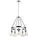 Lampadario Industrial Nordico Loras Acciaio Vetro 5 Luci E27 - Foto miniatura 1