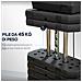 Stazione Fitness Con Pesi Da 45kg Per Allenamento A Casa, 135x103x210cm, Nero - Foto miniatura 2
