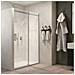Porta Doccia Scorrevole Calla S116 Cristallo 6 Millimetri Chrome *** Misure : 157-159xh195 Cm Trasparente - Foto miniatura 1