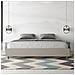 Letto Sommier Contenitore Imbottito 200x210  Similpelle Tortora Azelia - Foto miniatura 3