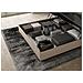 Letto Sommier Contenitore Imbottito 200x210  Similpelle Tortora Azelia - Foto miniatura 5
