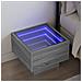 Comodino Con Led Infinity Rovere Sonoma 40x40x30 Cm - Foto miniatura 1