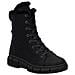 Black Casual Closed Ladies Mid Height Boots Stivaletti Pelle Sintetica Scarpe Donna Nero Eu 37, X3402-00 - Foto miniatura 1