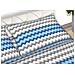 Completo Lenzuola Letto 100% Cotone Made Italy Disegno Trek Cn Singolo Blu - Foto miniatura 3