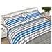 Completo Lenzuola Letto 100% Cotone Made Italy Disegno Trek Cn Singolo Blu - Foto miniatura 1
